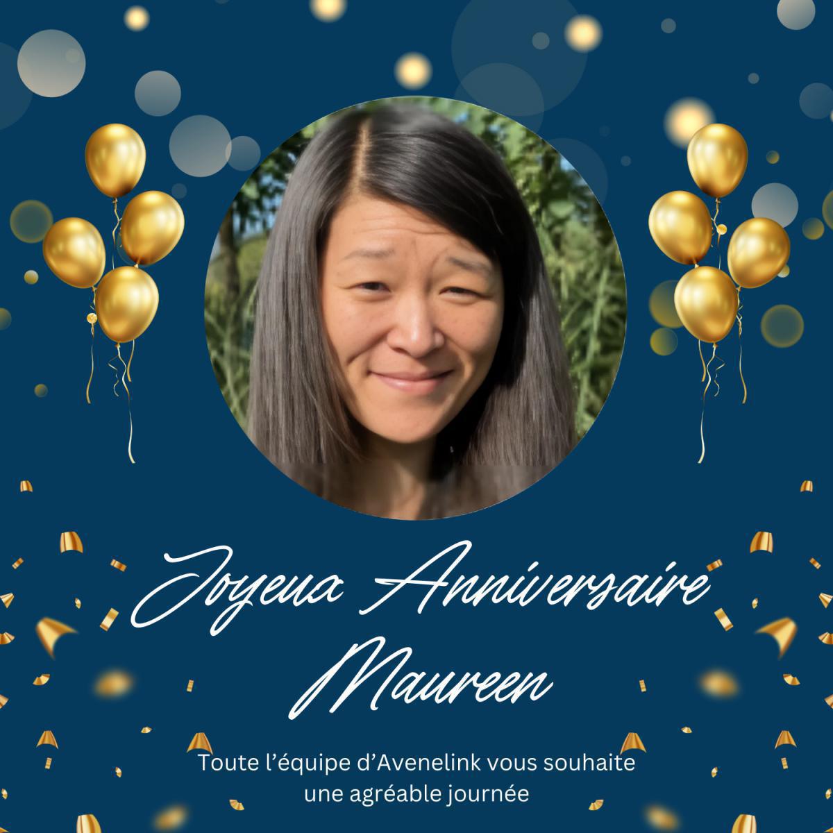 Joyeux Anniversaire Maureen