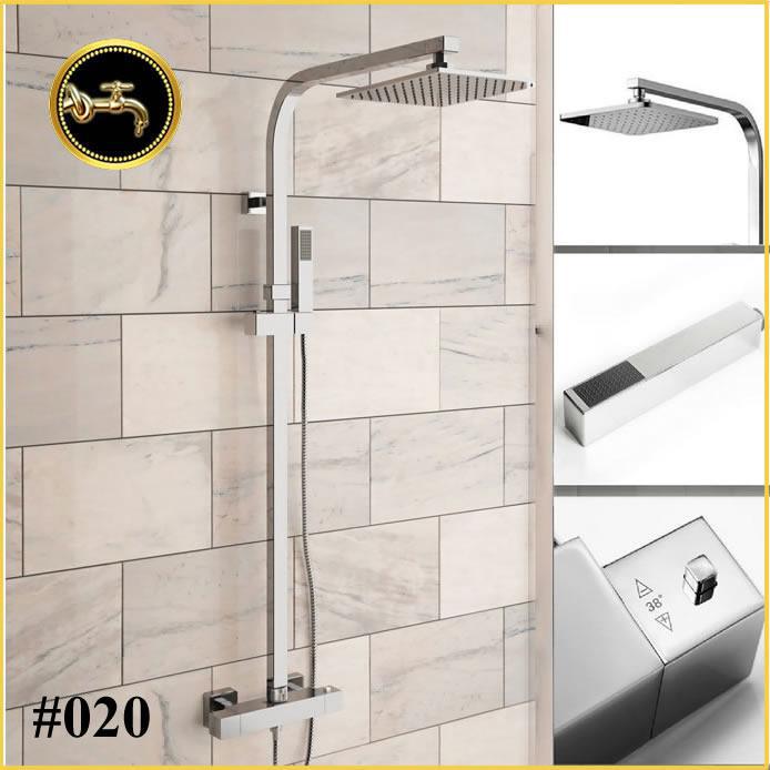 Stainless Steel Dual 2 Mixer Shower Heads 