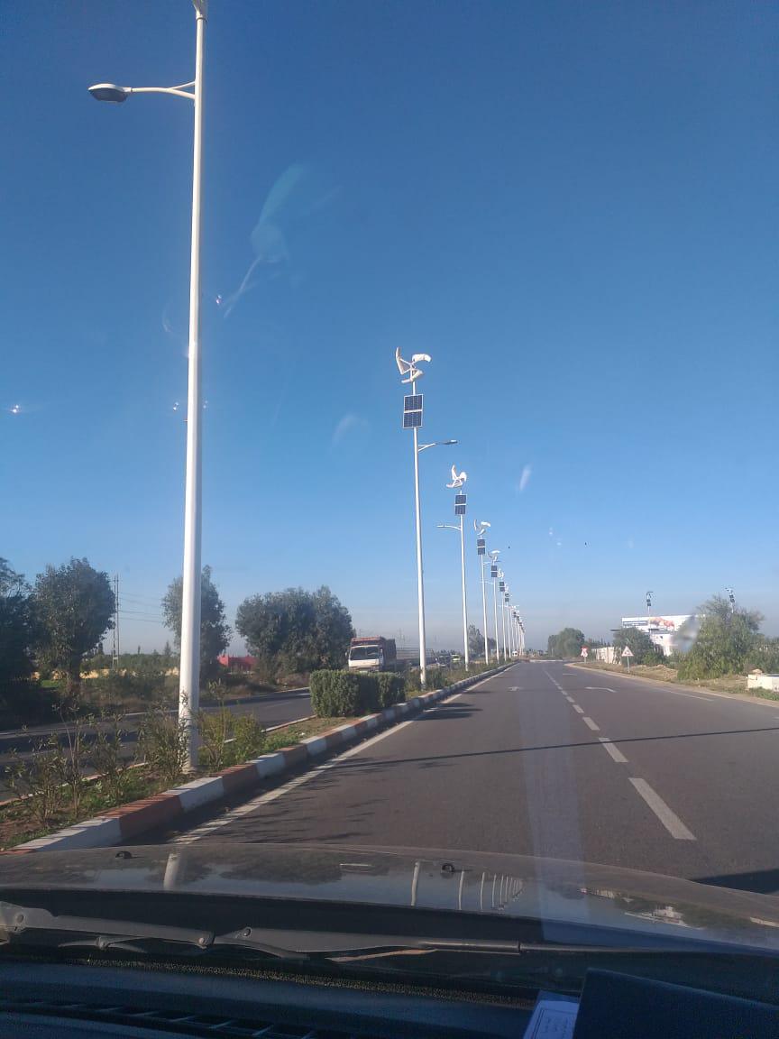 Eclairage par un mixte solaire et micro éolienne