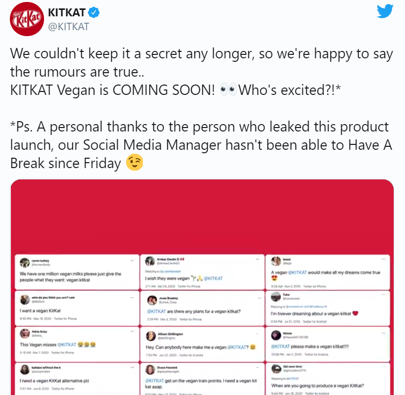 Nestlé lance un KitKat Vegan 