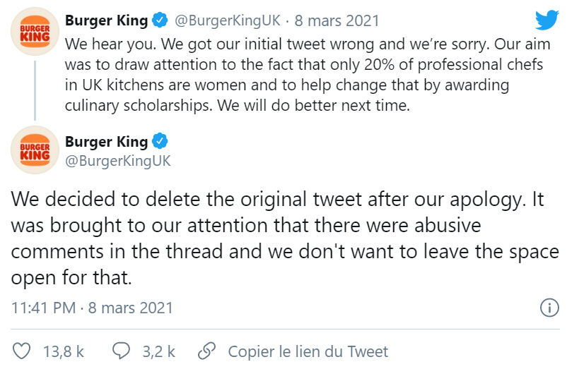 Burger King crée une polémique : "La place des femmes est en cuisine"