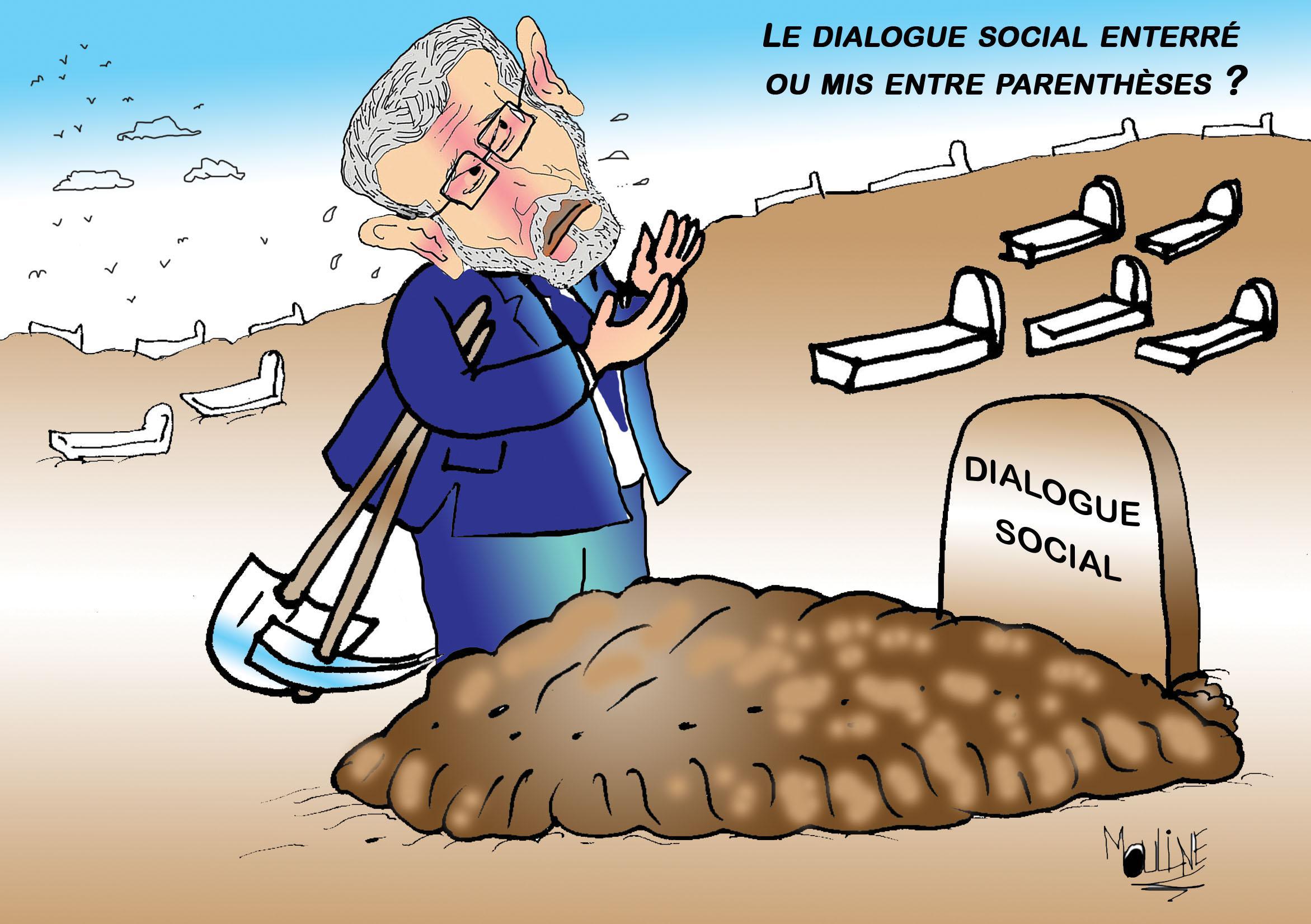 Dialogue social parmi les décédés du Covid