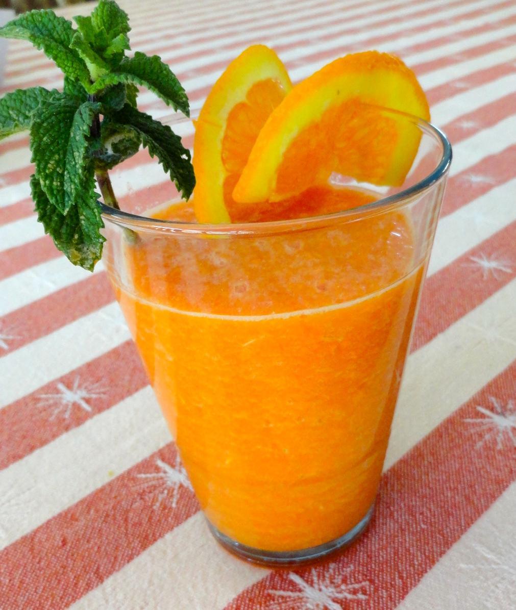 Jus de carottes à l’orange
