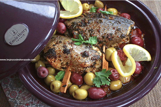 Poisson à la « charmoula » cuit en tagine