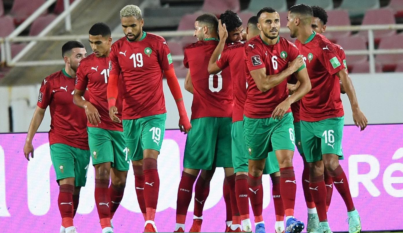 Le onze des Lions de l'Atlas.