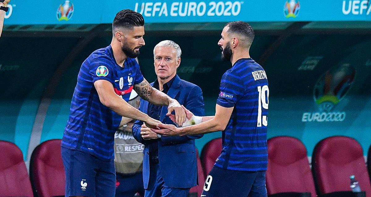  Giroud cède sa place à Benzema   en attaque des bleus sous l'œil de Deschamps 