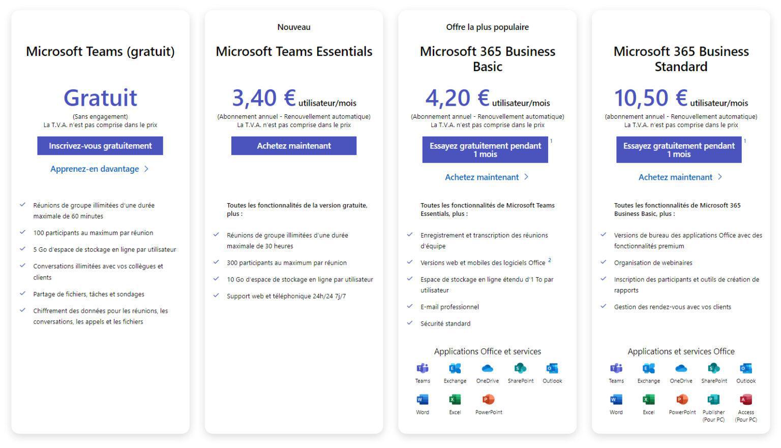 Microsoft Teams dévoile une offre Essentials moins chère