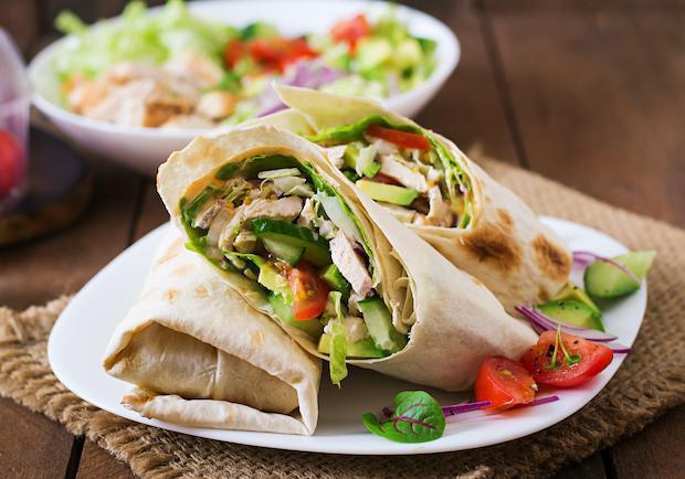 Des idées de wraps pour un apéro léger