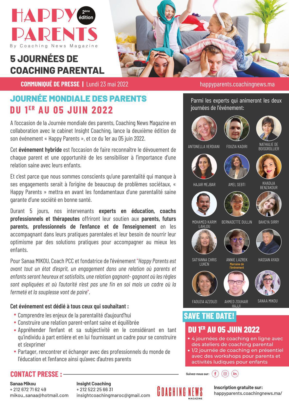 Seconde édition de l'événement « Happy Parents »