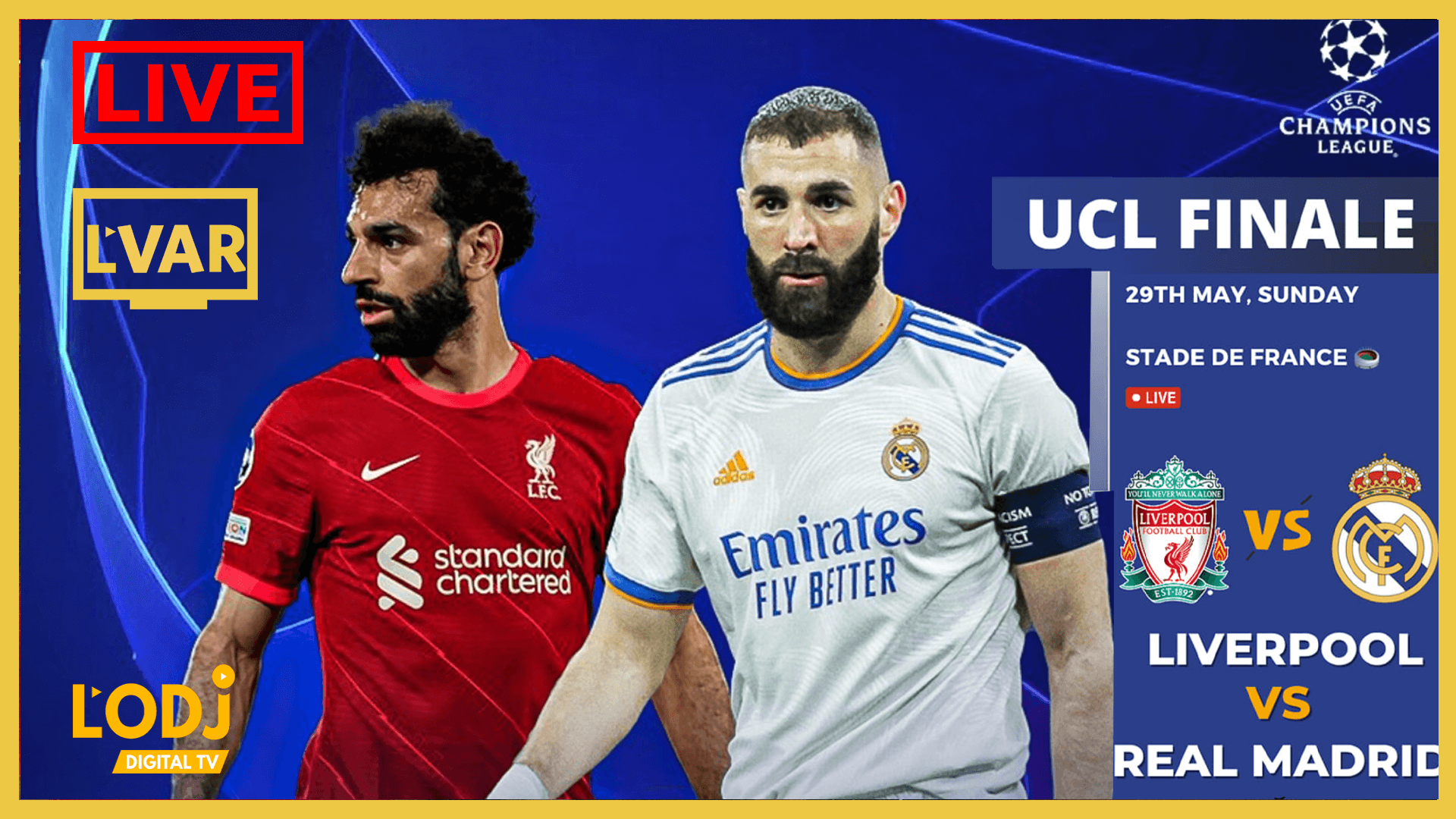 L'VAR Replay : 🏴󠁧󠁢󠁥󠁮󠁧󠁿 Liverpool FC 🆚 🇪🇸 Real Madrid C.F. 🏆 finale UEFA Champions League  ⏰ 20h:00 🇳🇵 🏟️ Stade de France 🇫🇷