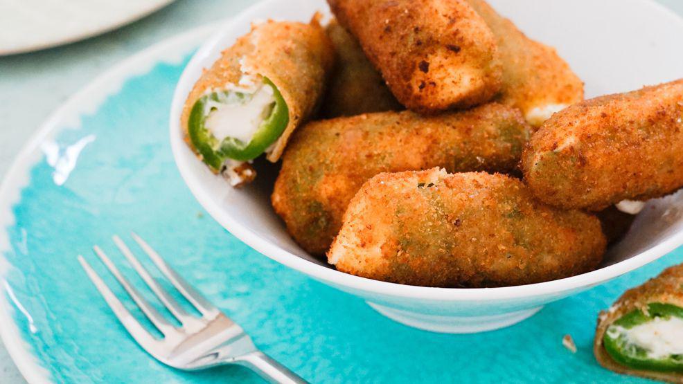 Jalapeño poppers (piments Jalapeños fourrés au fromage)