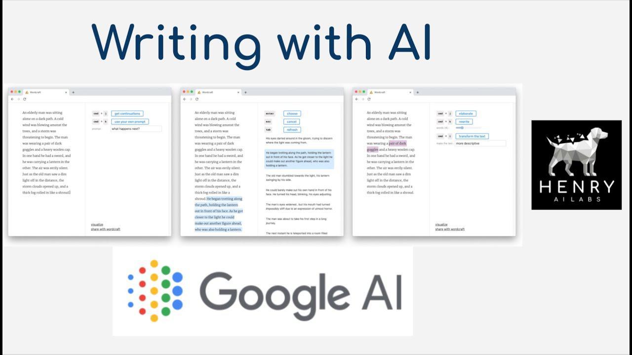 Wordcraft de Google capable de générer du texte et d’entretenir une conversation.