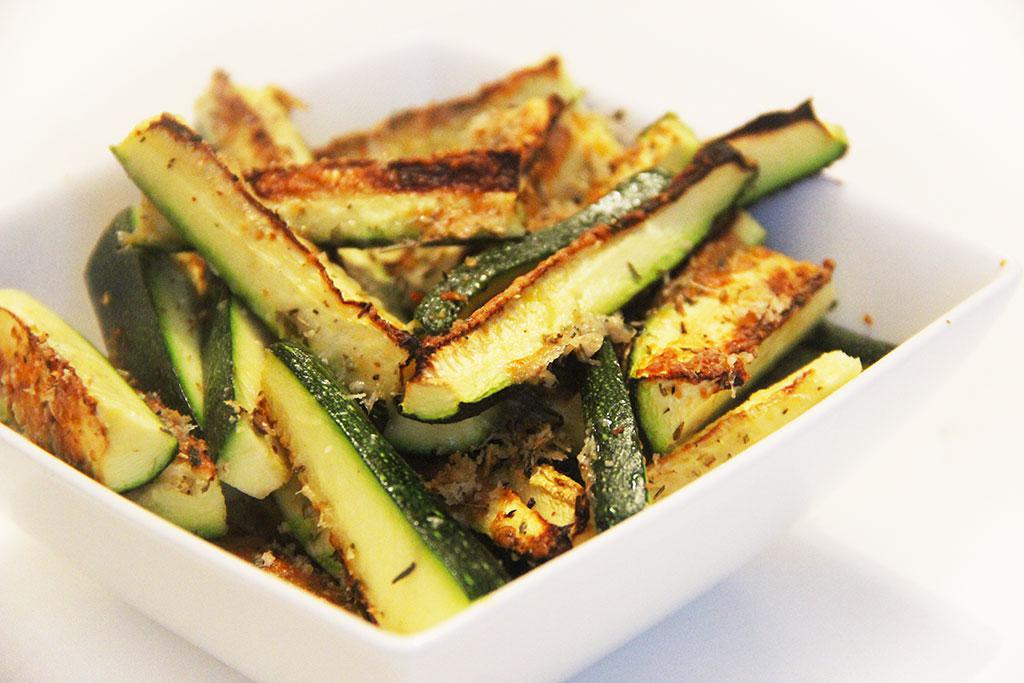 Frites de courgettes au parmesan