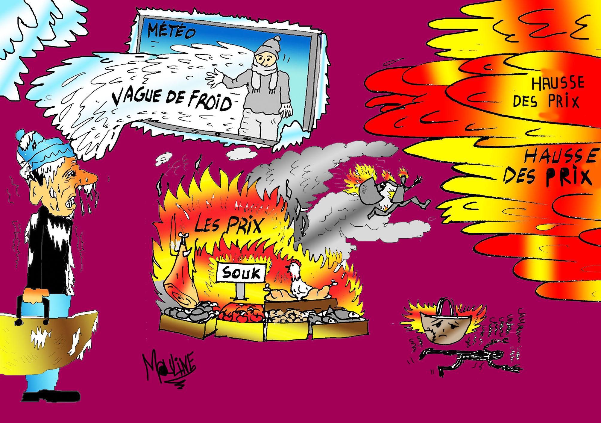 Caricature Réalisée par Mohammed Yassir Mouline	