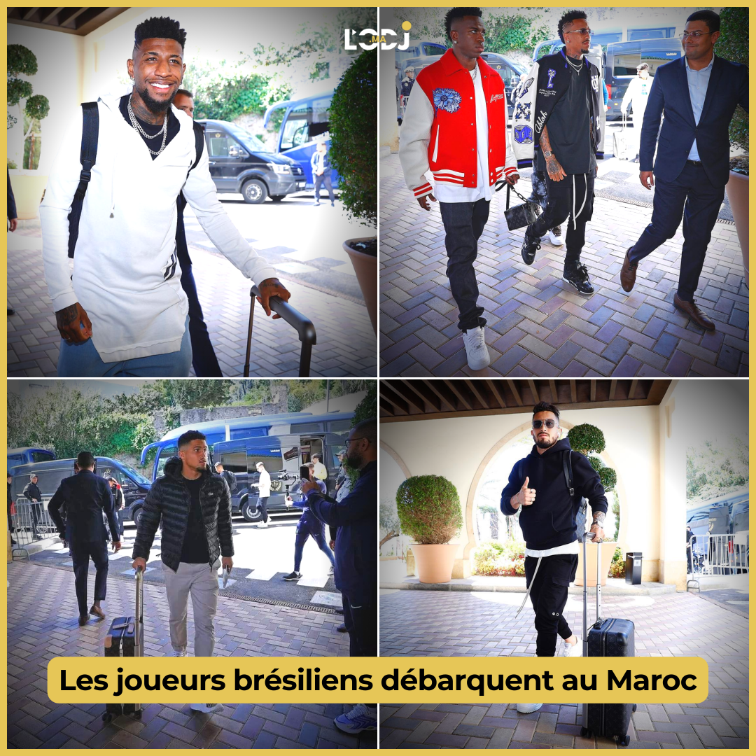 Les joueurs brésiliens débarquent au Maroc