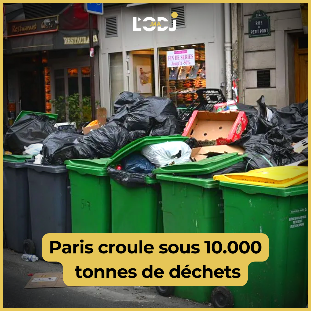 Paris croule sous 10.000 tonnes de déchets