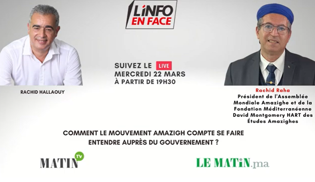 L’info en face avec Rachid Raha