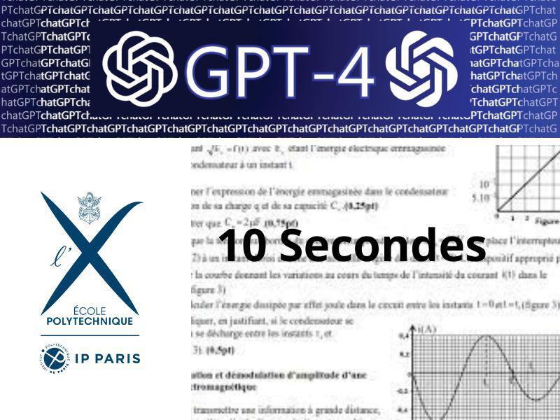 GPT-4 : 10 secondes pour résoudre le probléme de physique de l'école polytechnique paris