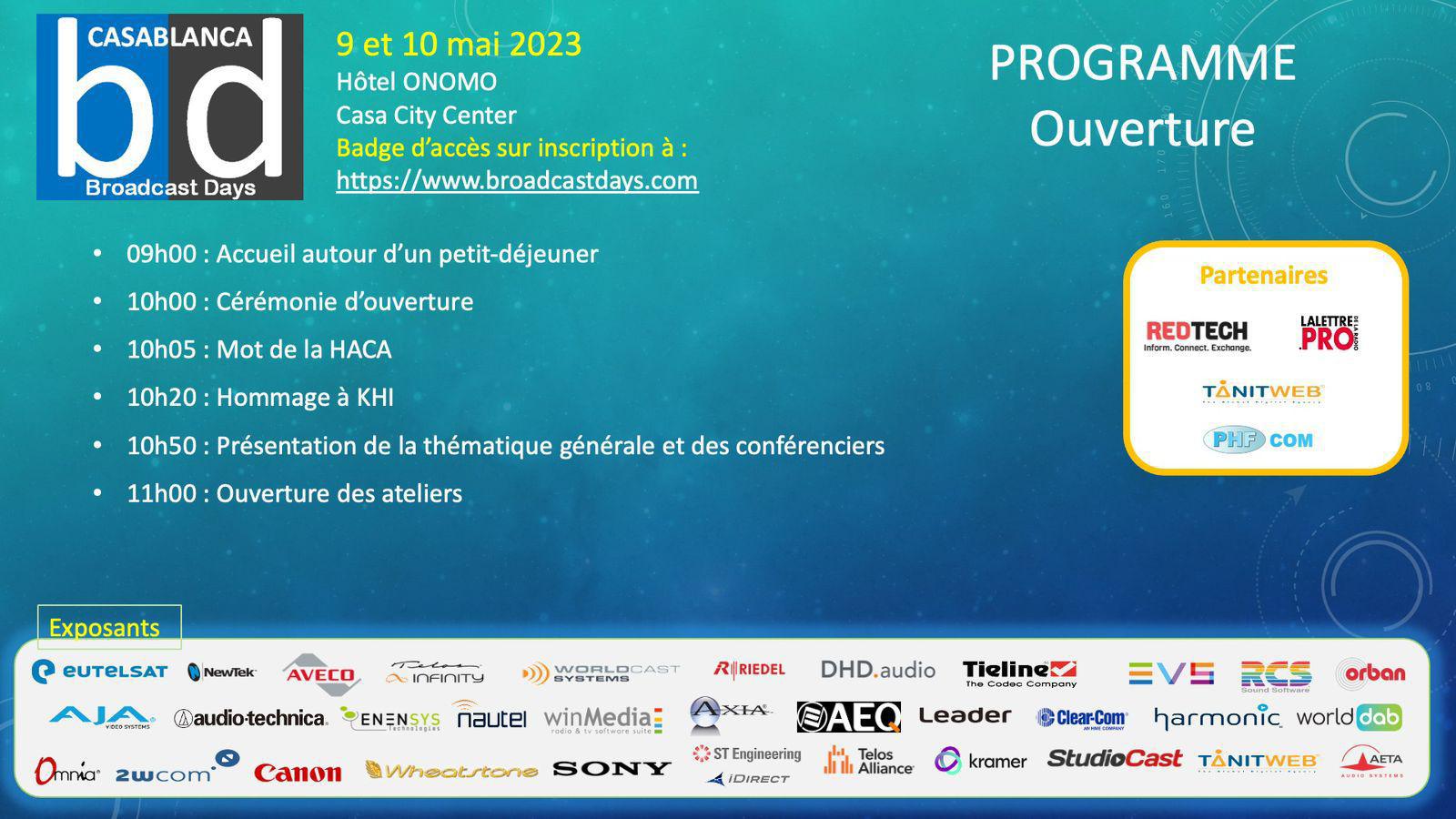 Retour des "CASABLANCA BROADCAST DAYS" pour une 6e édition
