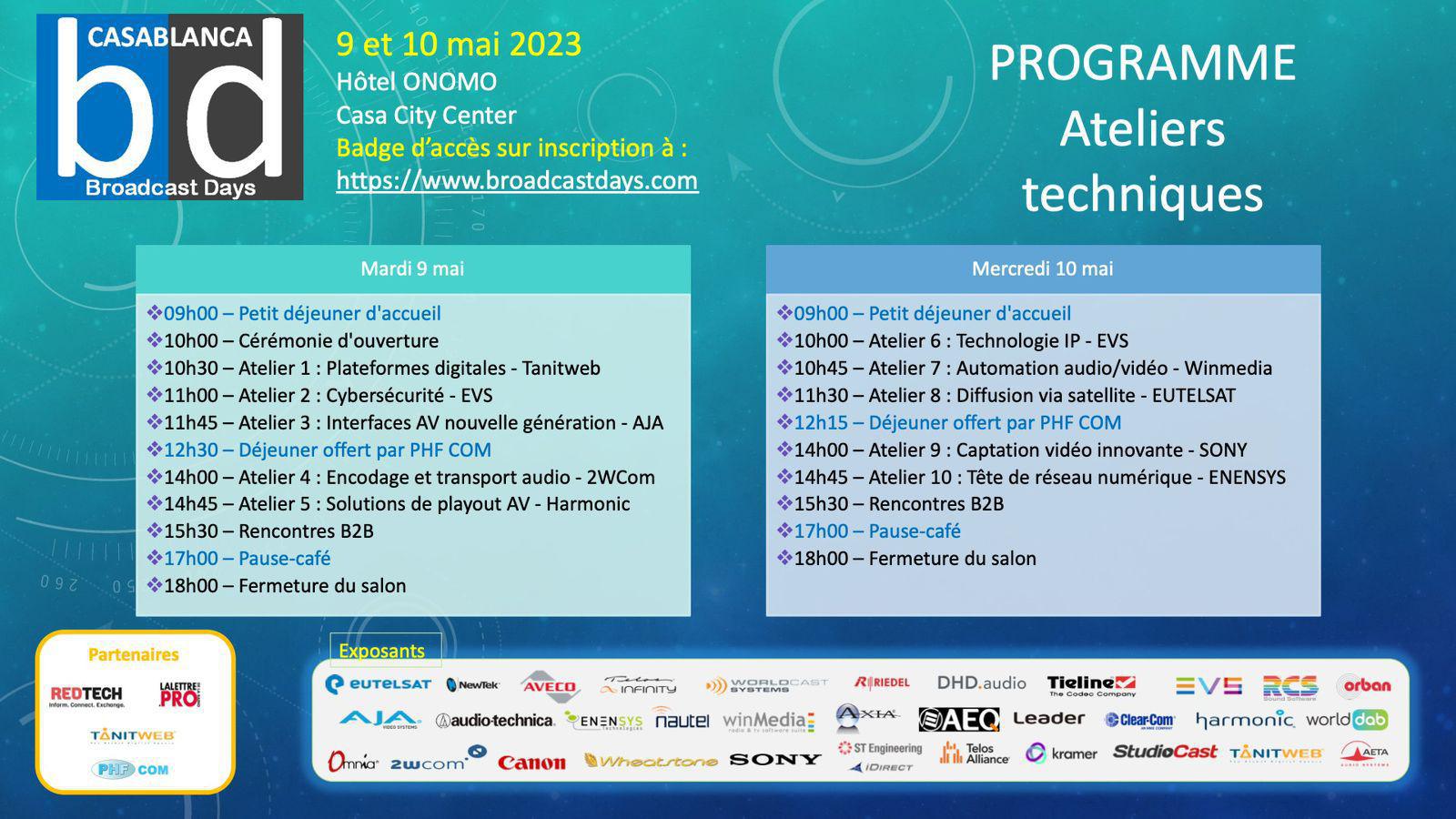 Retour des "CASABLANCA BROADCAST DAYS" pour une 6e édition