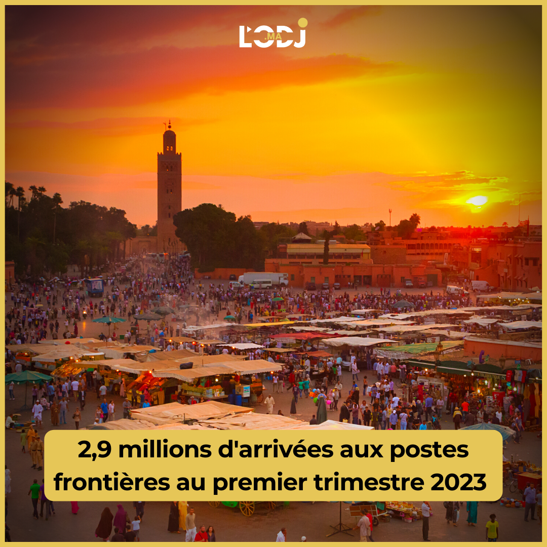 2,9 millions d'arrivées aux postes frontières au premier trimestre 2023
