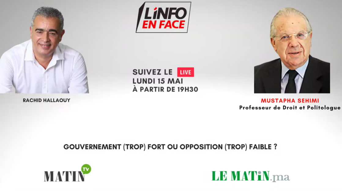 L'Info en Face avec Mustapha Sehimi