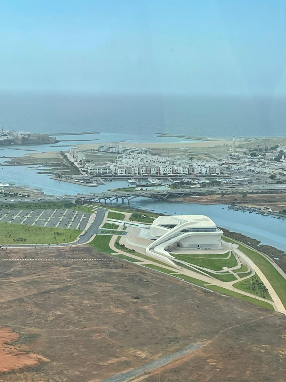 La vue à partir de la tour Mohammed 6 à Rabat