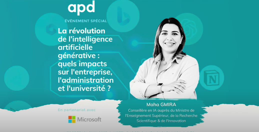 APD Événement Spécial sur l'IA générative - Intervention de Dr Maha GMIRA