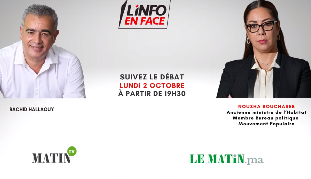 L'Info en Face avec Nouzha Bouchareb
