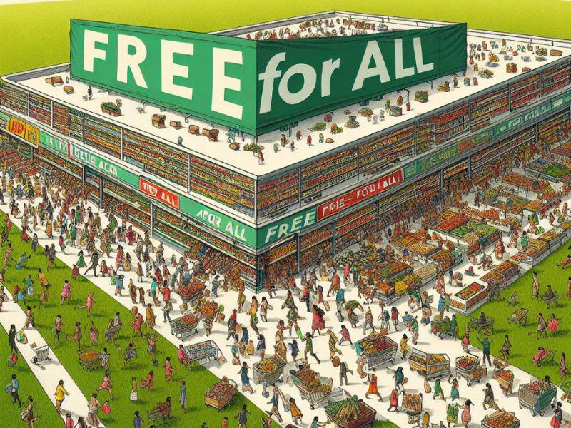 Des supermarchés où tout est gratuit