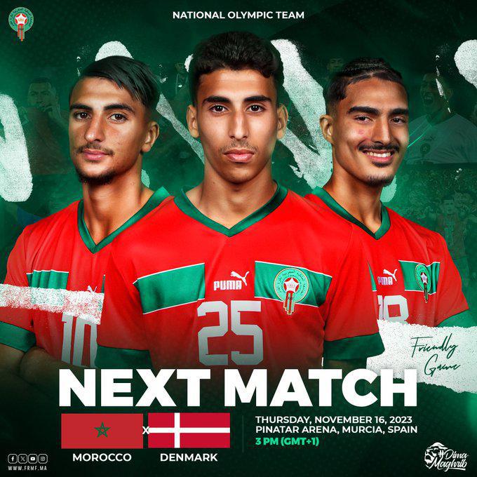 Maroc-Danemark (U23) : le Maroc affute ses « armes »