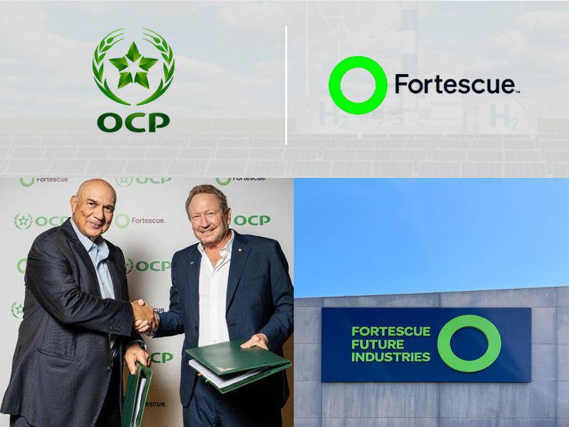 L'OCP et Fortescue Energy lancent la production d'ammoniac vert et d'engrais verts à grande échelle