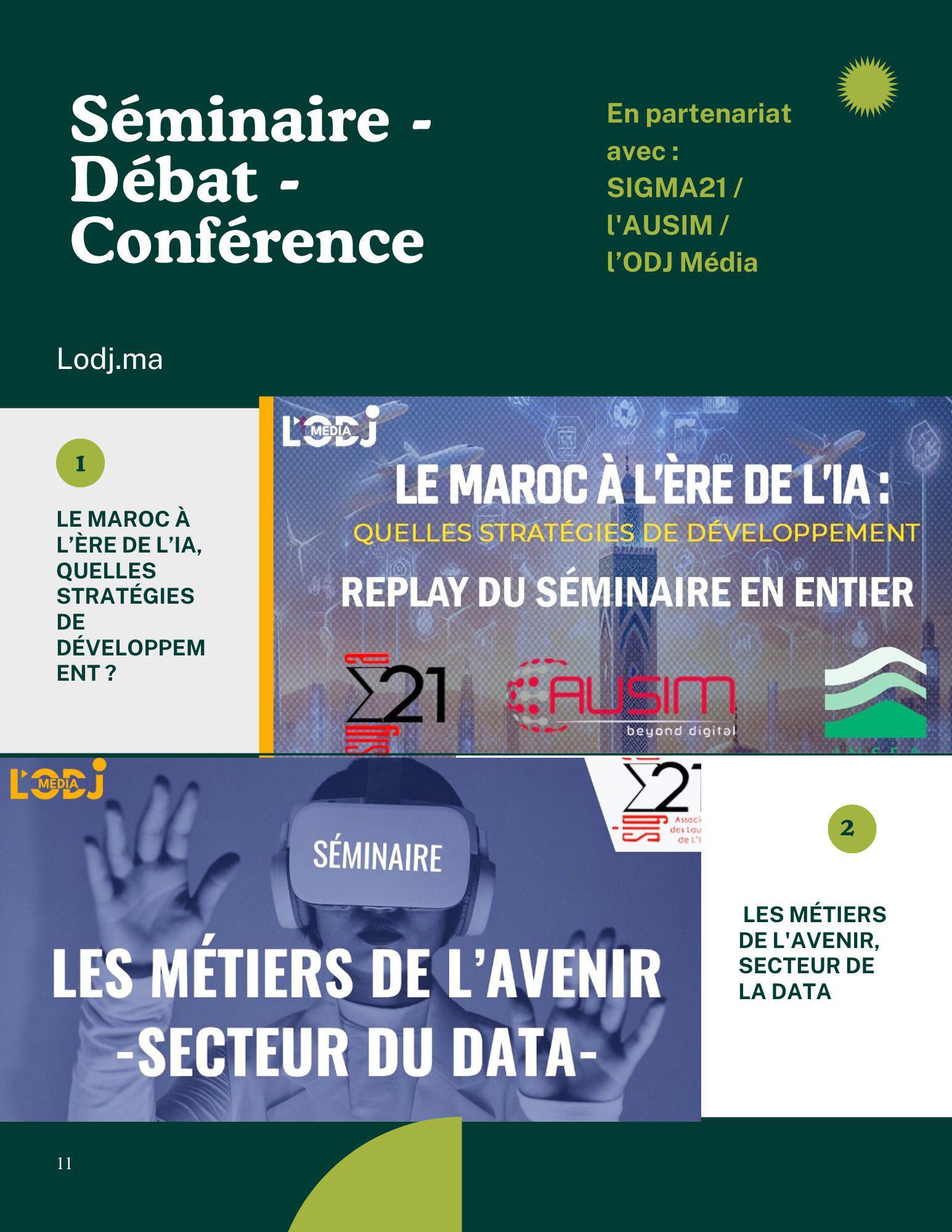 Conférences SIGMA 21 : IA et Data au Maroc
