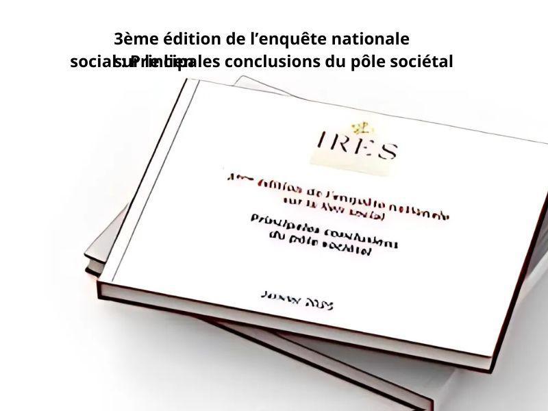 IRES : les évolutions des liens sociaux et du système des valeurs dans la société marocaine