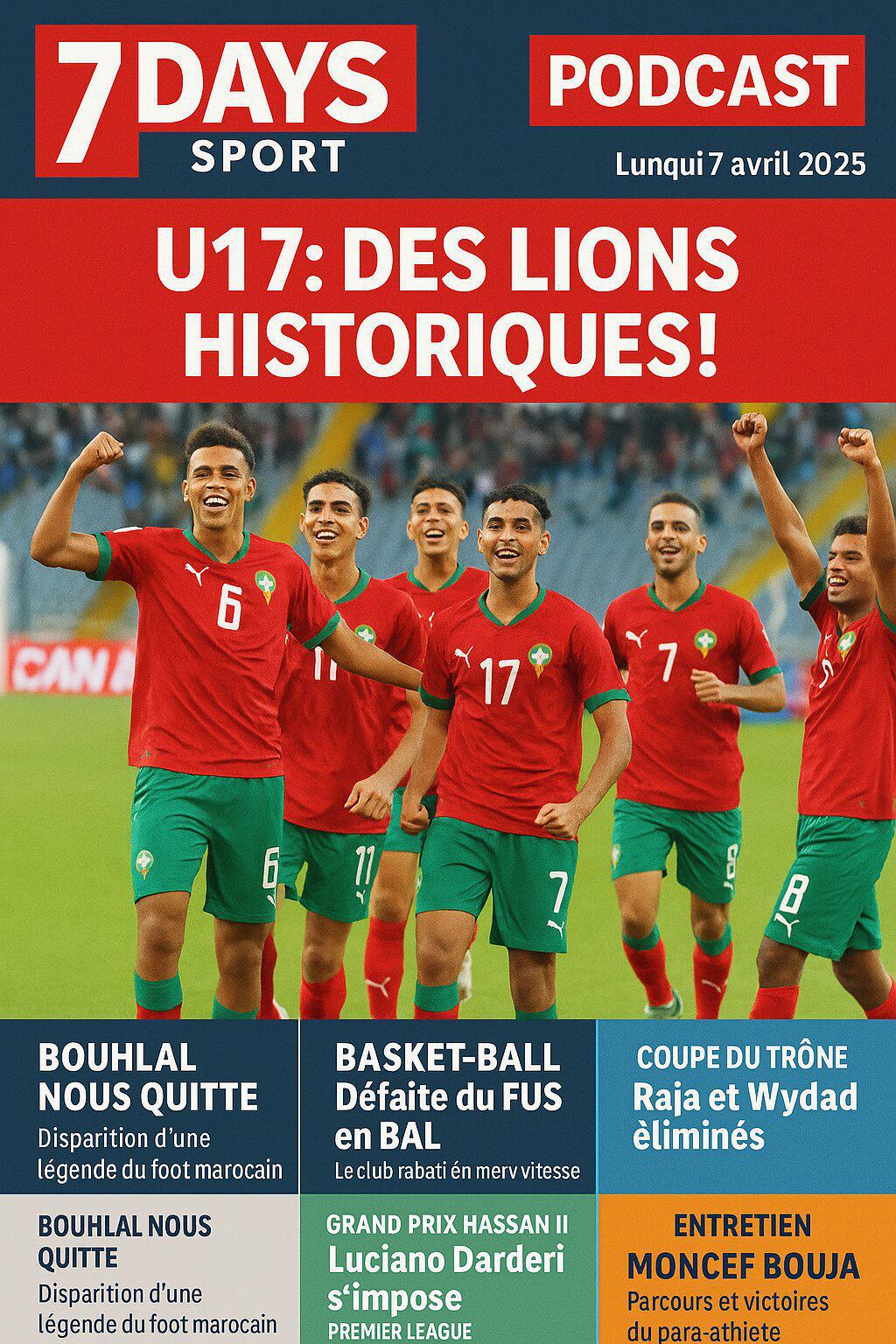 Podcast : L'essentiel de l'actualité "7 Days Sport du 07-04-2025” de la semaine
