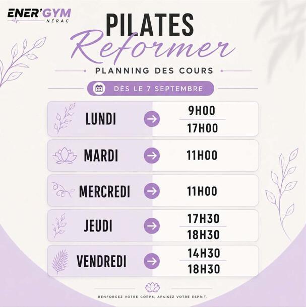 Planning des cours collectifs