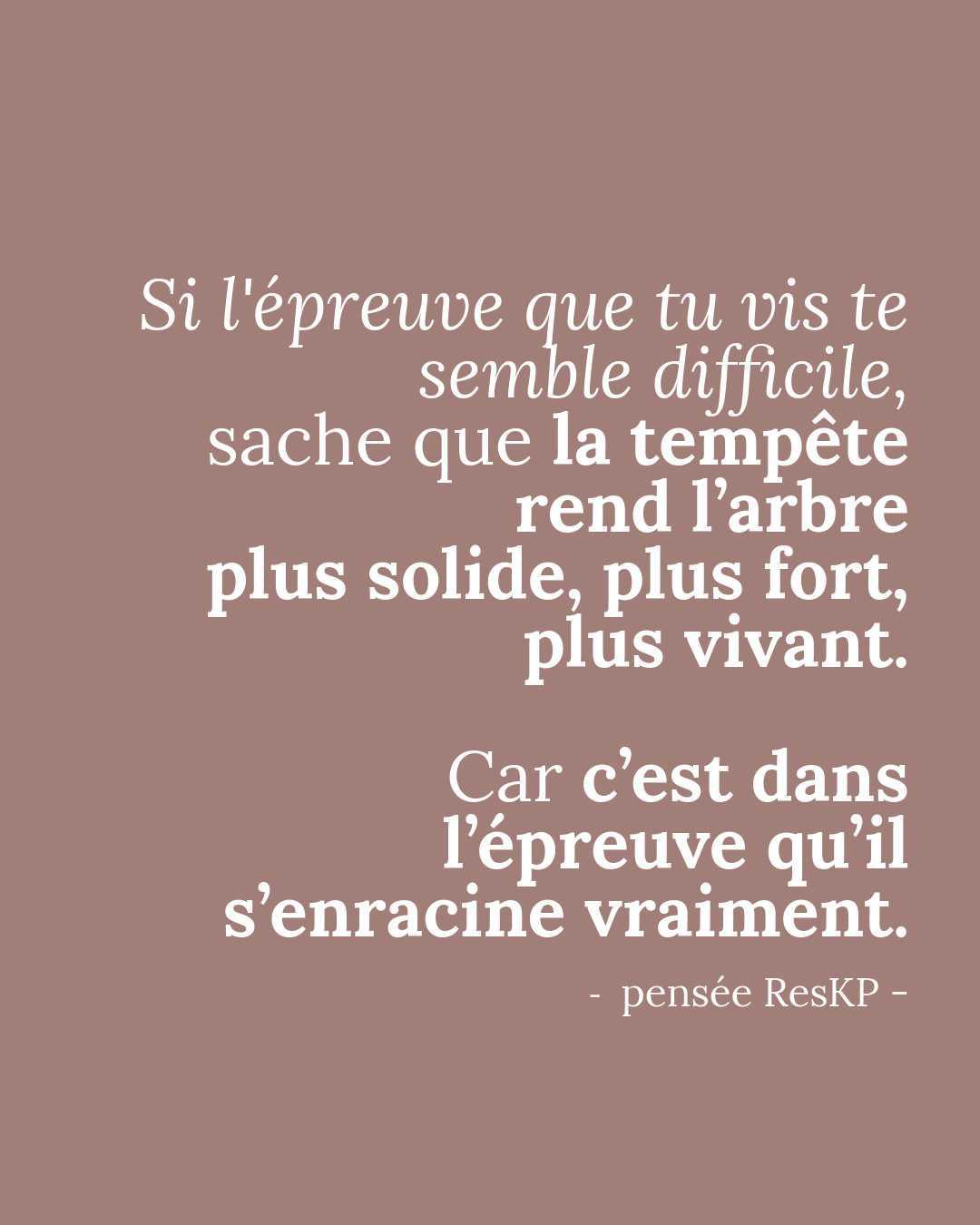Pensée ResKP