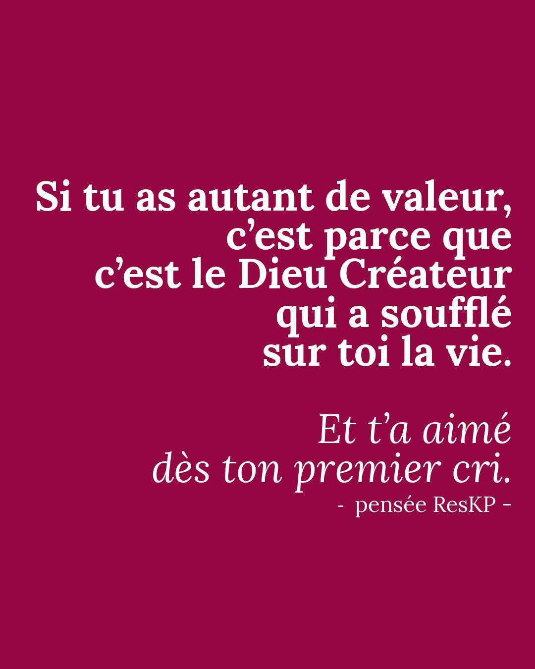 Pensée ResKP