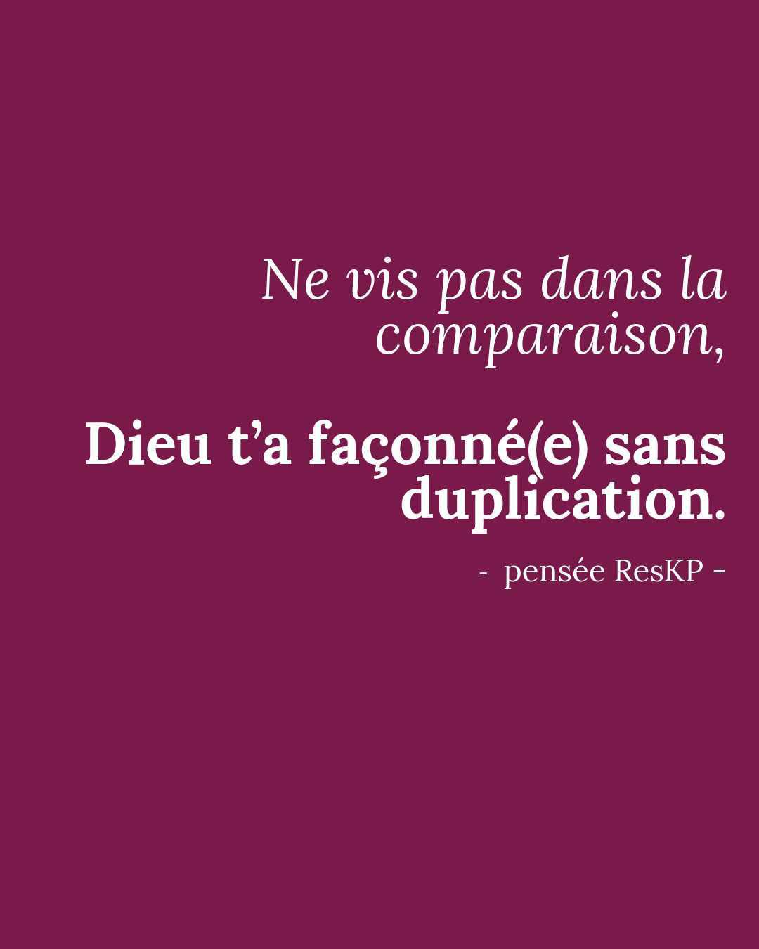 Pensée ResKP
