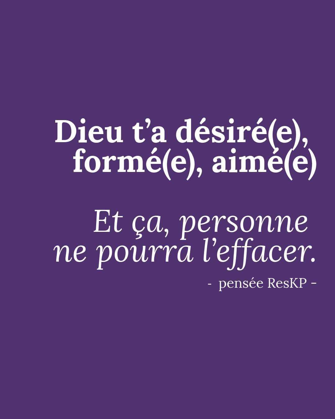 Pensée ResKP