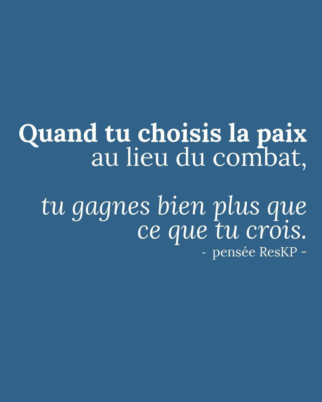Pensée ResKP