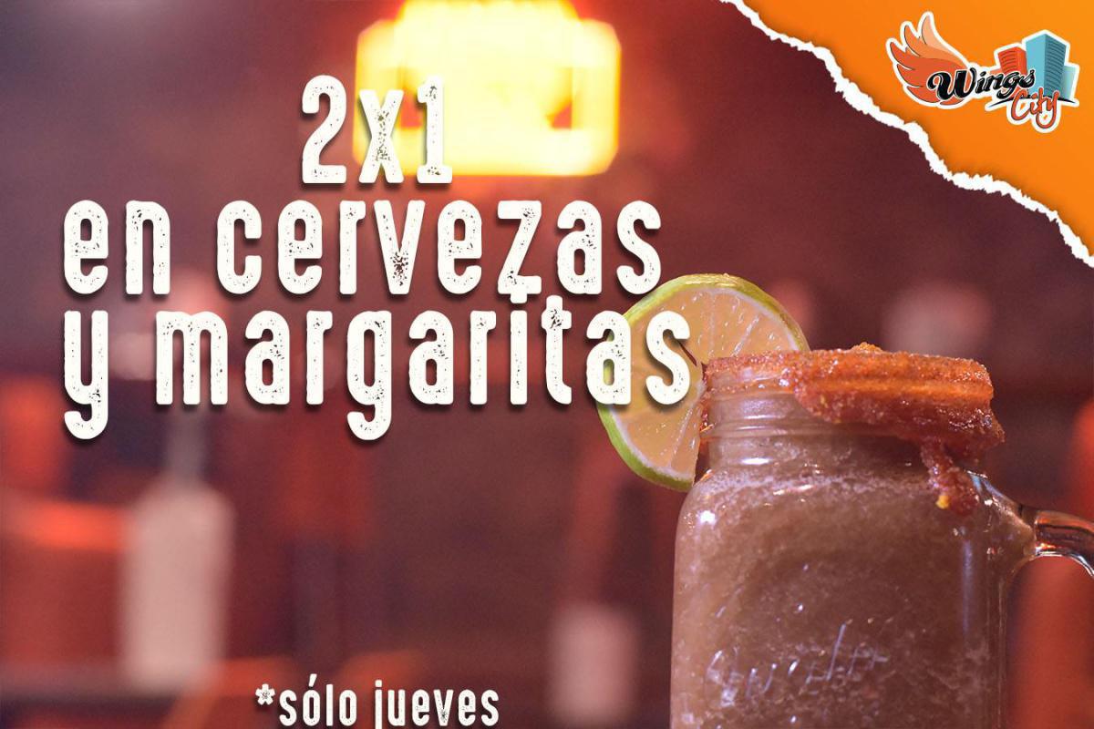 CERVEZAS y MARGARITAS al 2x1