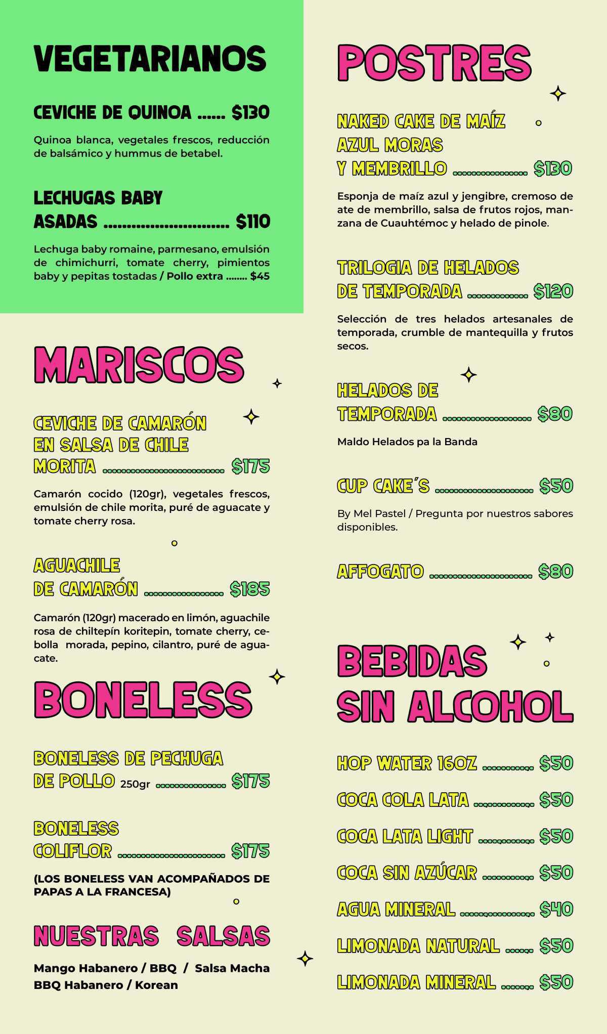 NUESTRO MENÚ