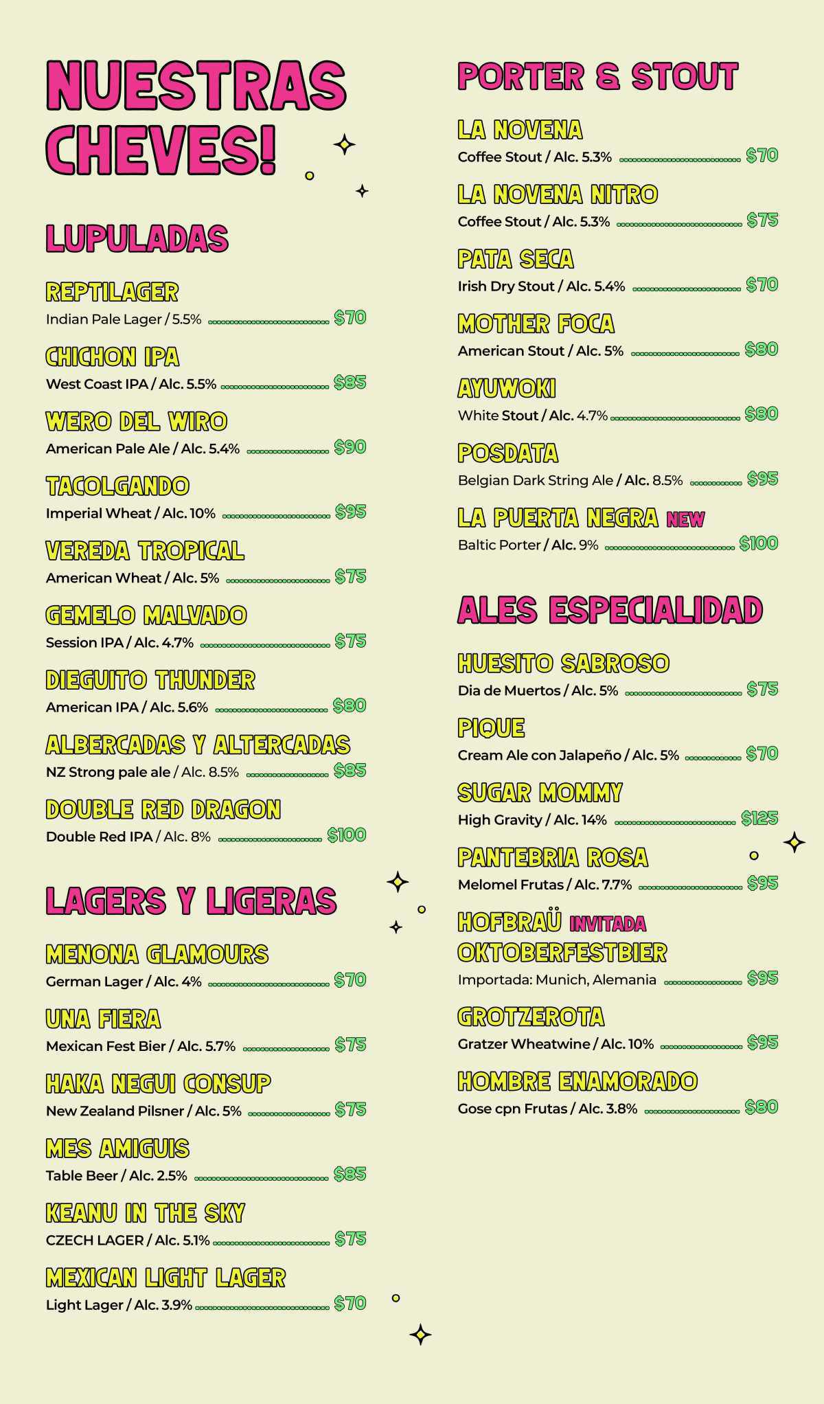 NUESTRO MENÚ