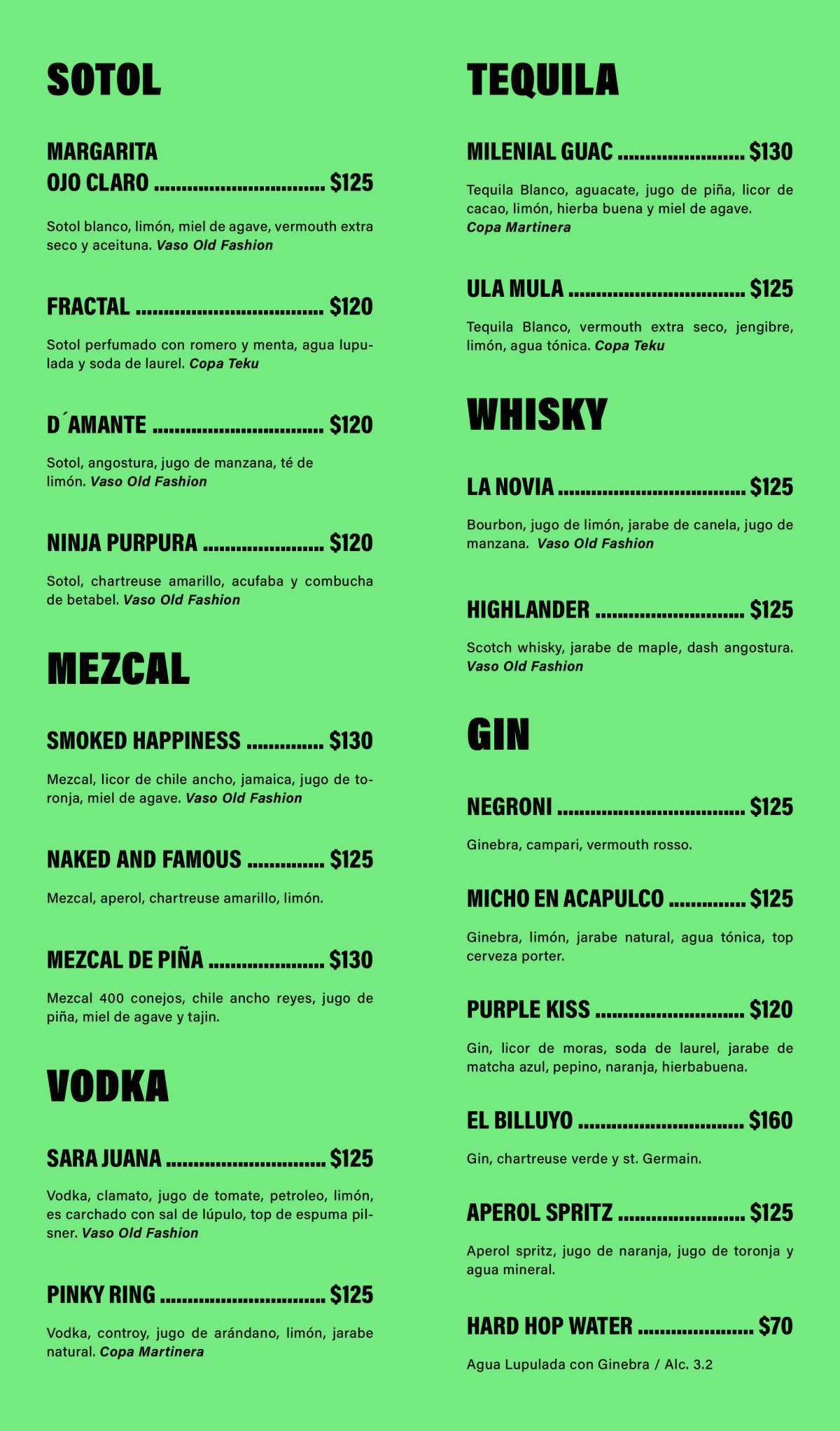 NUESTRO MENÚ