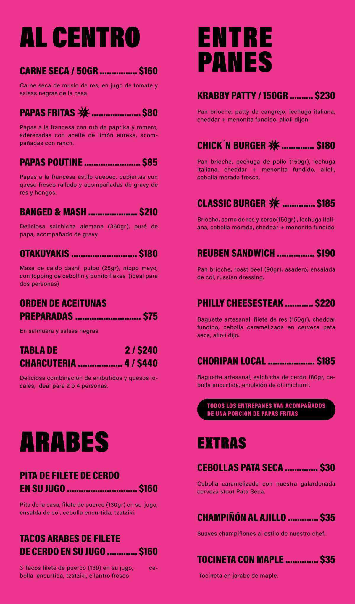NUESTRO MENÚ