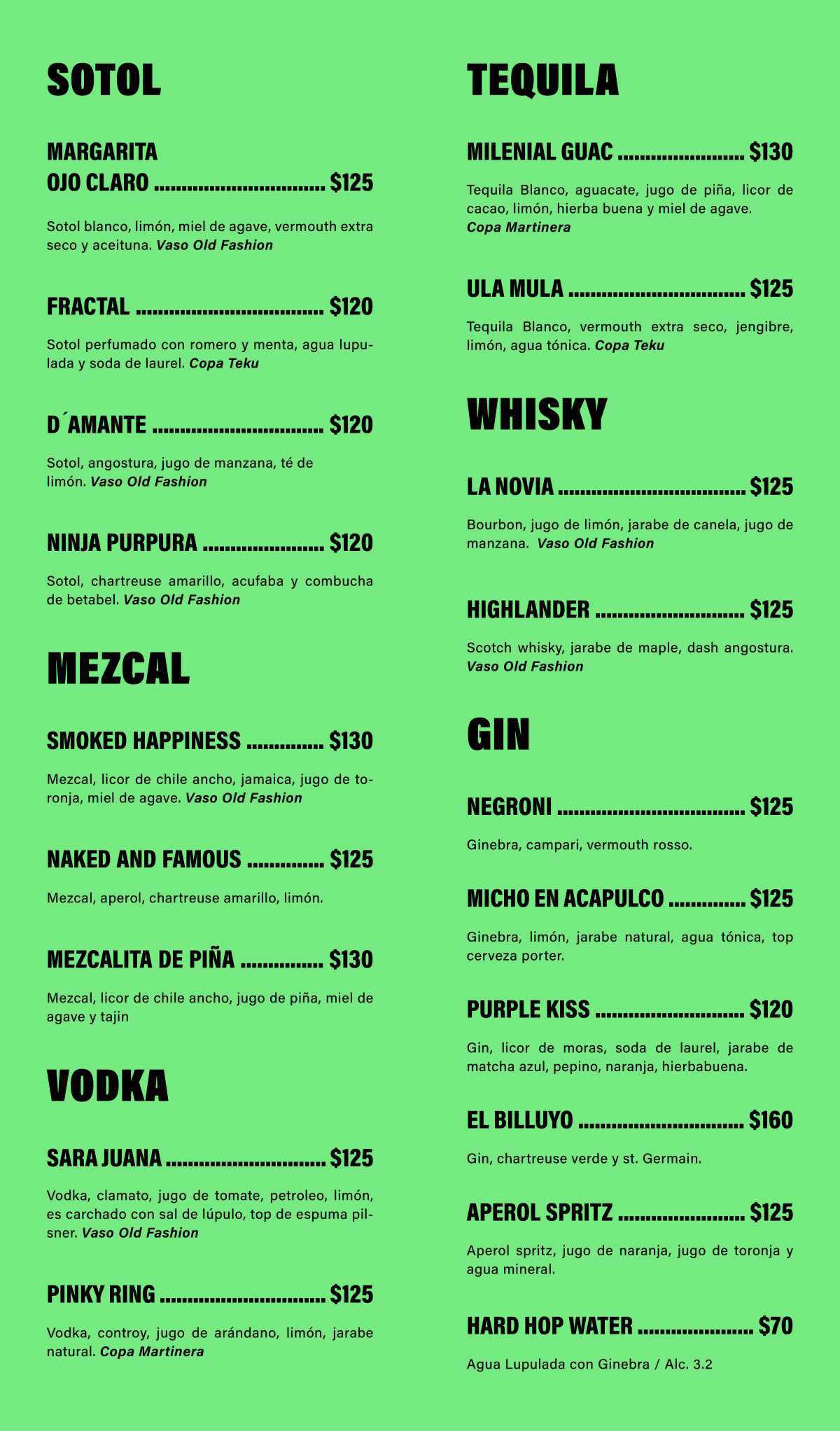 NUESTRO MENÚ