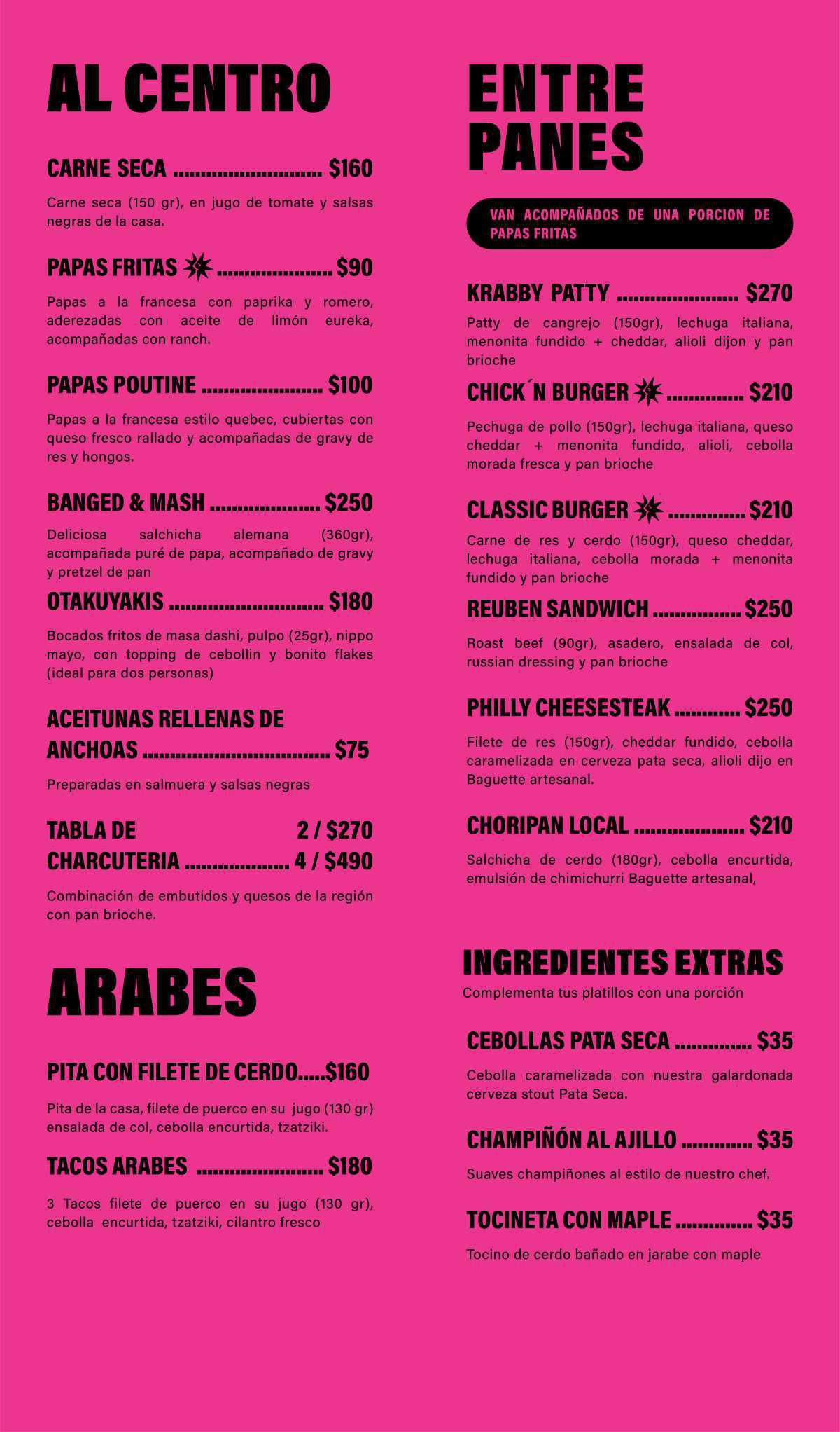 NUESTRO MENÚ