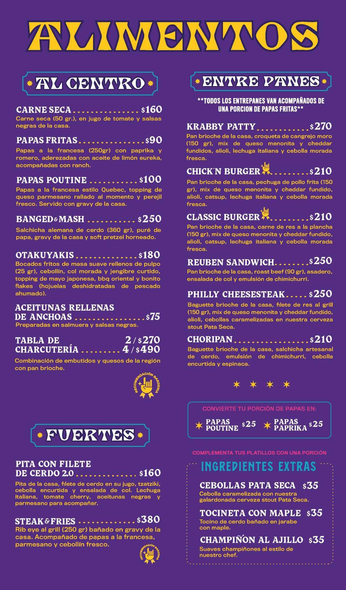 NUESTRO MENÚ