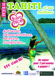 La Polynésie française et ses créations à la Foire de Nice du 12 au 21 mars prochains
